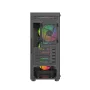 Gabinete gamer Xcase Crystal Negro con 4 ventiladores Argb tornado aura sync - Image 11