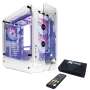 Gabinete gamer Xcase Freezer blanco con ventiladores Argb tornado aura sync