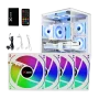 Kit de 4 ventiladores Xcase gamer Argb con Hub + control remoto