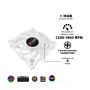 Kit de 4 ventiladores Xcase gamer Argb con Hub + control remoto - Image 12